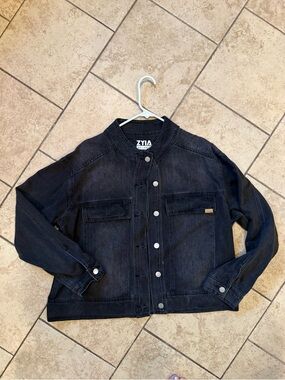 ZYIA Black Washed Denim Jacket